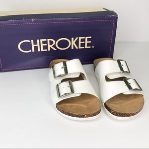 Cherokee Sandals Girls White Size 13